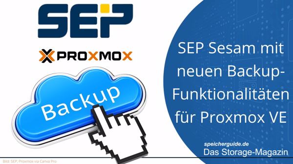 SEP Sesam mit neuen Backup-Funktionalitäten für Proxmox VE